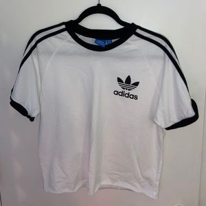 Adidas cropped short sleeve shirt